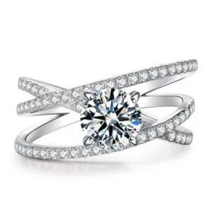 Spiro Moissanite Ring